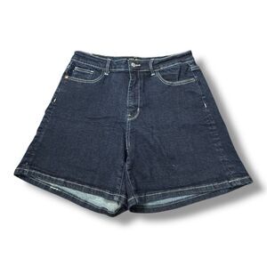 Judy Blue Shorts Dark Wash JB150093 DK High Waist Stretch Summer Women’s Size XL